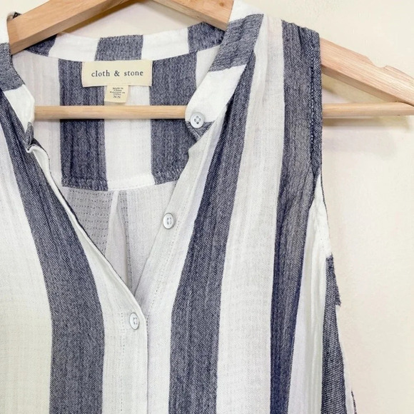 Anthropologie Cloth & Stone Striped Sleeveless Top - Picture 5 of 12